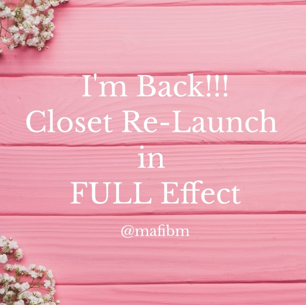 Closet Re-launch!!